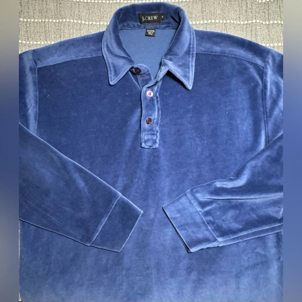 J. CREW Velour Polo Shirt